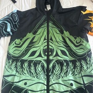 Unique Graphic windbreaker that represents all 4 elements